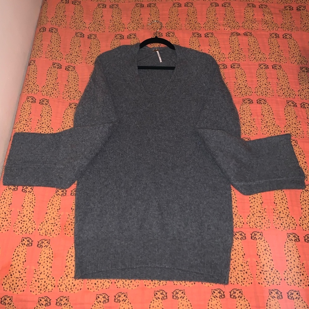Free People Oversized V-neck tunic